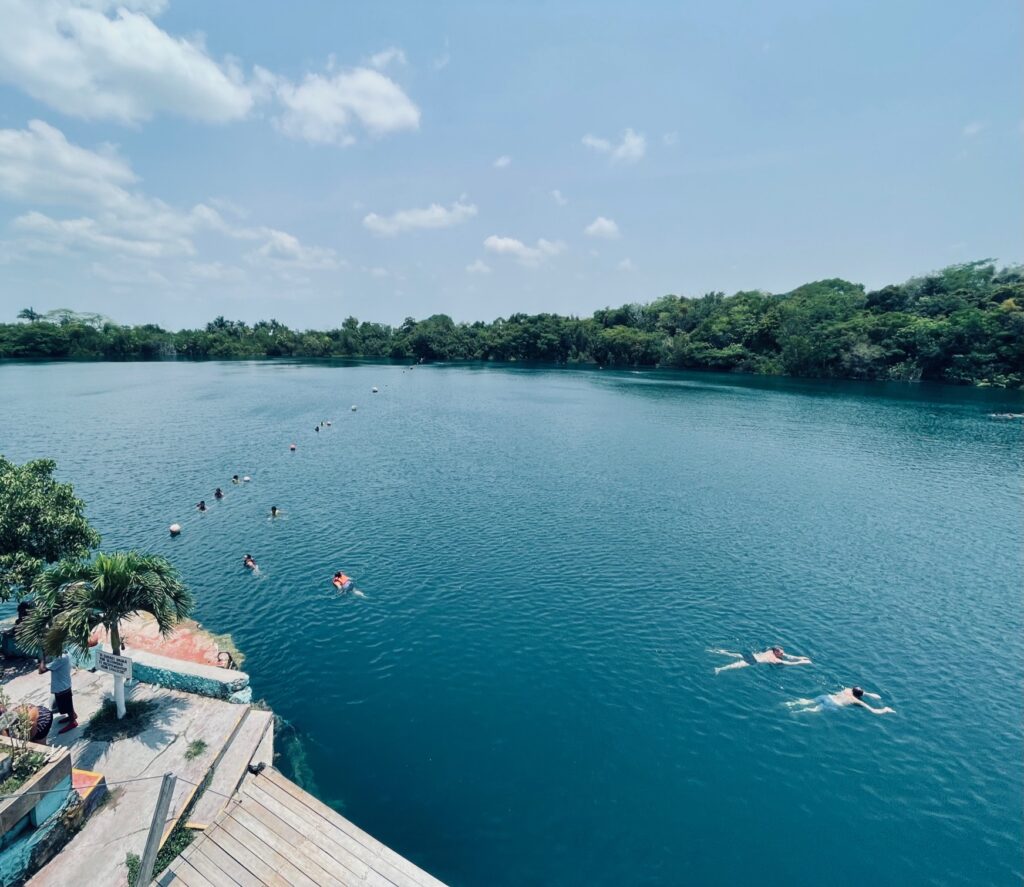cenote azul near laguna bacalar